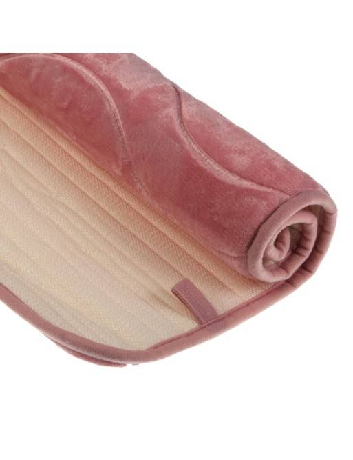 ALFOMBRA DE BAÑO EN COLOR ROSA MEDIDA 75X45CM