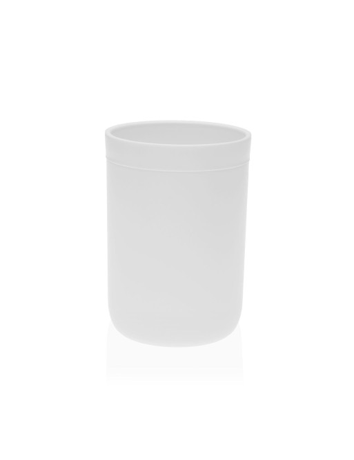 VASO PARA CEPILLOS BLANCO 11.1x7.6 CM VASO PARA CEPILLOS BLANCO 11.1x7.6 CM