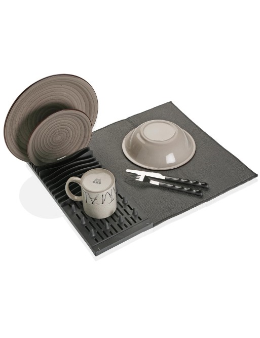 ESCURREPLATOS CON PAÑO COLOR GRIS