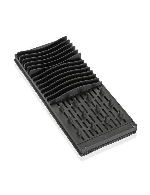 DISH DRAINER WITH GREY CLOTH DISH DRAINER WITH GREY CLOTH