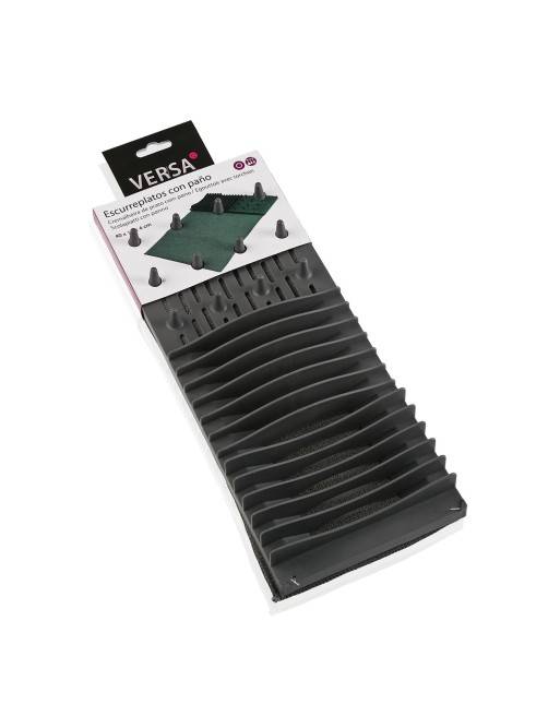 DISH DRAINER WITH GREY CLOTH DISH DRAINER WITH GREY CLOTH