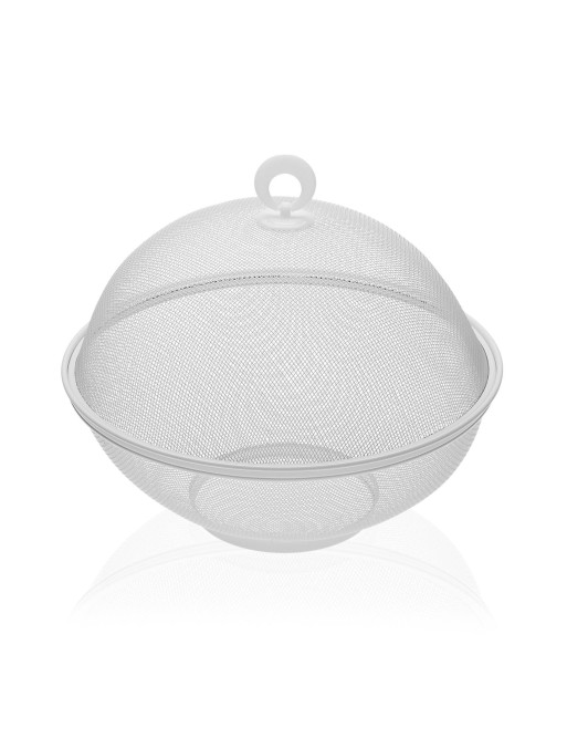 METAL FRUIT BOWL WITH WHITE LID METAL FRUIT BOWL WITH WHITE LID