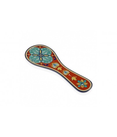RED CERAMIC SPOON RESTS...