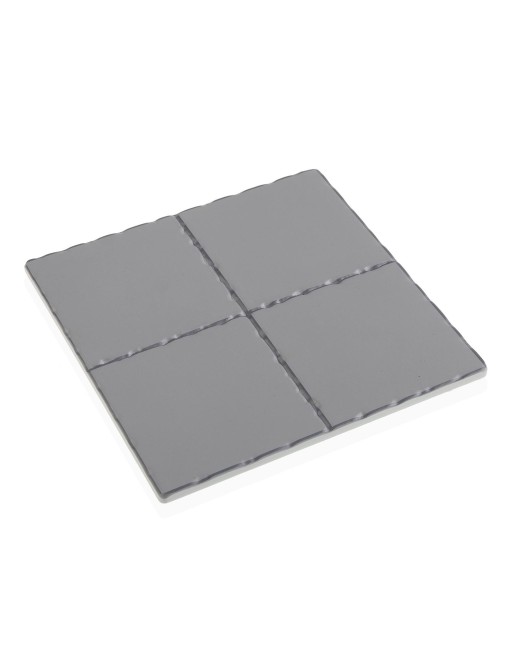 BASE EN CÉRAMIQUE TRIZANTINE ET LIÈGE MODÈLE SQUARE GRIS BASE EN CÉRAMIQUE TRIZANTINE ET LIÈGE MODÈLE SQUARE GRIS