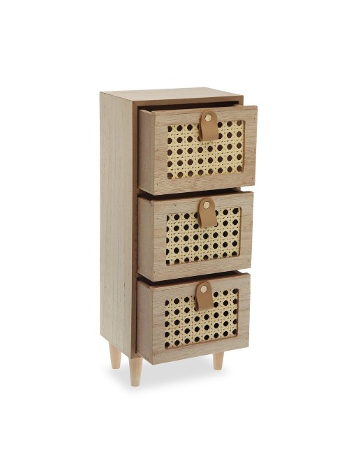 JOYERO CON 3 CAJONES DE RATTAN MODELO LIVI JOYERO CON 3 CAJONES DE RATTAN MODELO LIVI