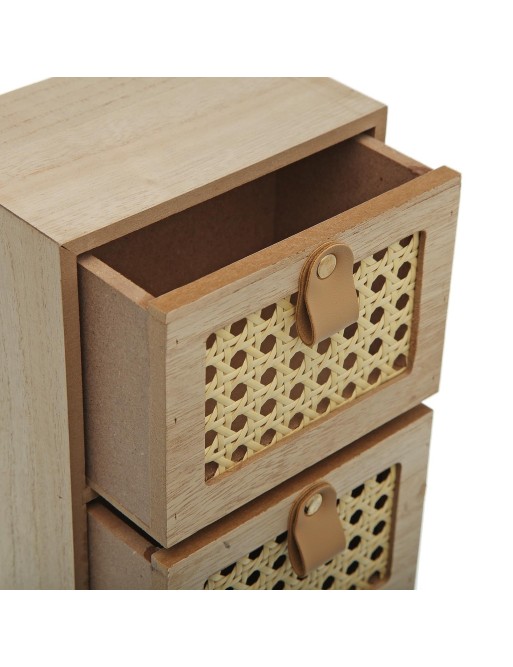 JOYERO CON 3 CAJONES DE RATTAN MODELO LIVI JOYERO CON 3 CAJONES DE RATTAN MODELO LIVI