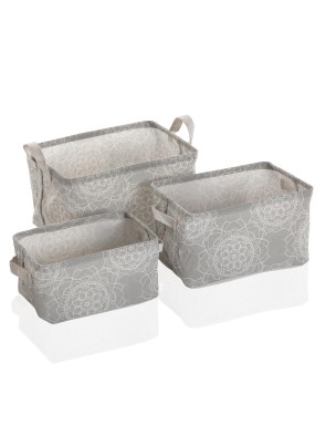 SET 3 DE CESTAS RECTANGULARES MODELO YANTRA