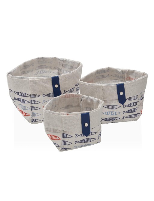 SET OF 3 SQUARE BASKETS MODEL PEZIA