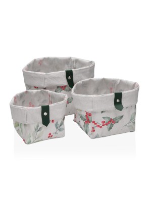 LOT DE 3 PANIERS CARRÉS MODÈLE VERDIS