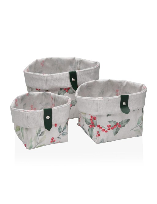 SET DE 3 CESTAS CUADRADAS MODELO VERDIS