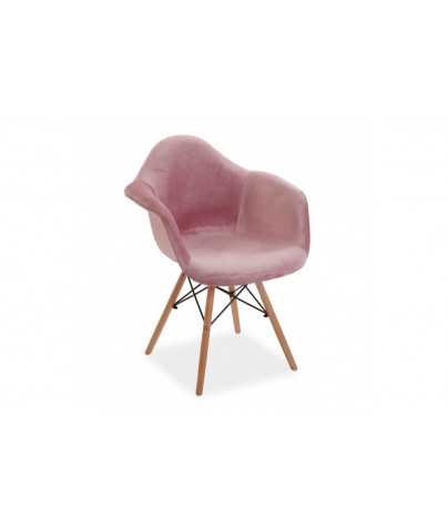 VELVET CHAIR WITH PINK...