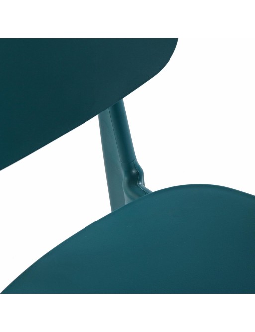 SILLA COLOR AZUL ASIENTO PROPILENO Y PATAS DE MADERA SILLA COLOR AZUL ASIENTO PROPILENO Y PATAS DE MADERA