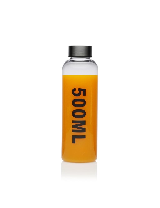 PLASTIC BOTTLE WITH STAINLESS CAP 500 ml