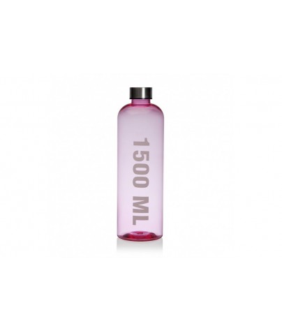 PINK PLASTIC BOTTLE WITH...