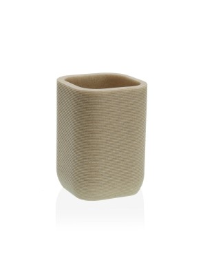 GOBELET DE BROSSE DE BAIN BEIGE MODÈLE ASTOR