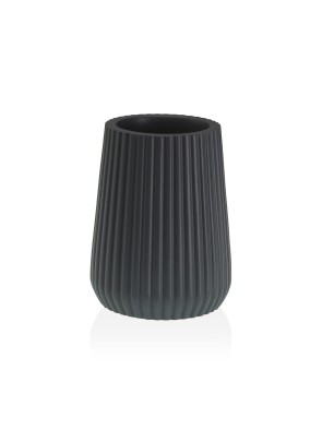 PORTE-BROSSE DE BAIN GRIS FONCÉ MODÈLE REN