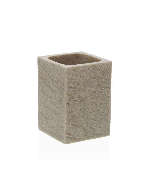 SAND COLORED BATH BRUSH HOLDER