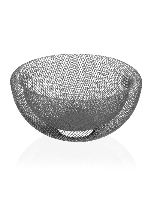 GREY METALLIC FRUIT BOWL BOWL MODEL