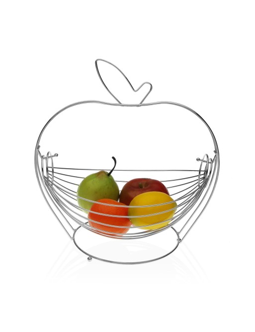 OBSTSCHALE AUS VERCHROMTEM STAHL IN APFELFORM