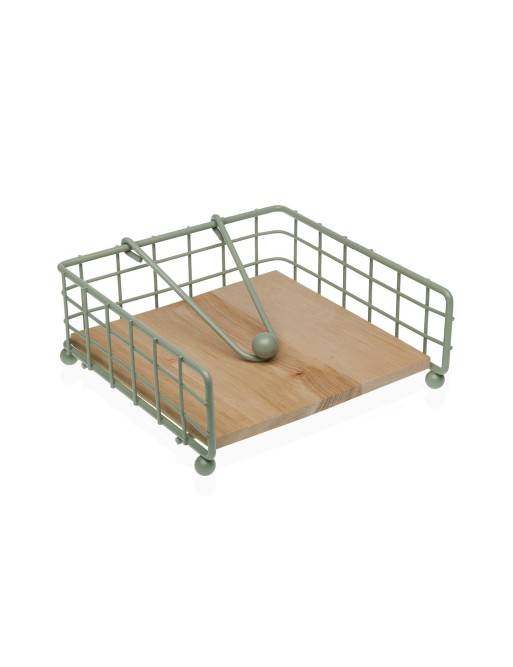 SERVILLETERO METALICO VERDE Y MADERA MODELO VARILLA SERVILLETERO METALICO VERDE Y MADERA MODELO VARILLA