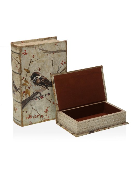 SET DE 2 LIBROS JOYEROS MODELO PAJARO