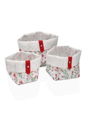 SET DE 3 CESTAS CUADRADAS MODELO AMOROSA