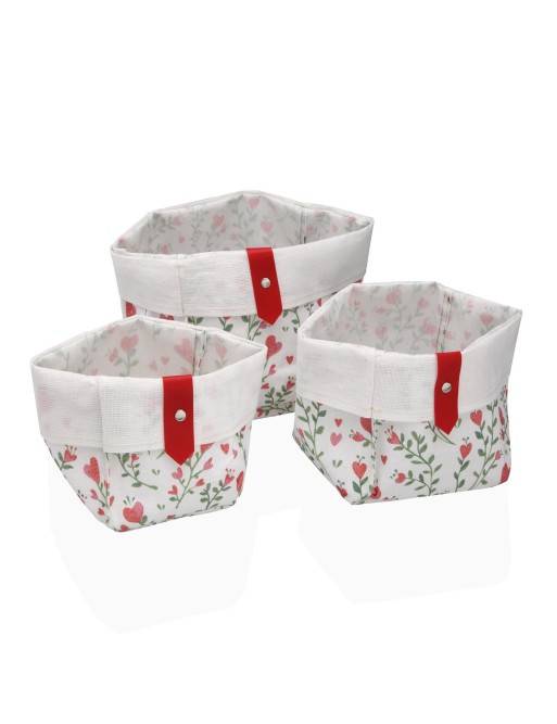 SET OF 3 SQUARE BASKETS LOVING MODEL SET OF 3 SQUARE BASKETS LOVING MODEL