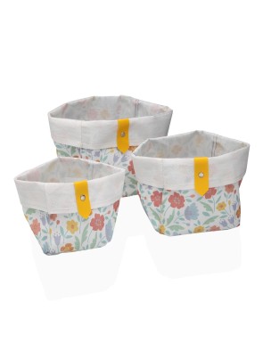 SET DE 3 CESTAS CUADRADAS MODELO LIRIA