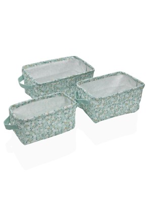 SET DE 3 CESTAS RECTANGULARES MODELO CELESTIA