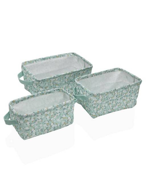 SET OF 3 RECTANGULAR BASKETS MODEL CELESTIA SET OF 3 RECTANGULAR BASKETS MODEL CELESTIA