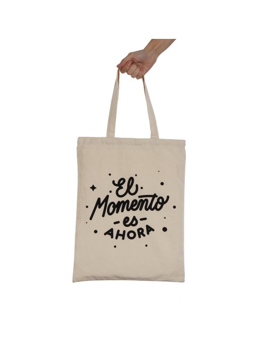 BOLSO DE COMPRA CON FRASE EL MOMENTO ES AHORA BOLSO DE COMPRA CON FRASE EL MOMENTO ES AHORA