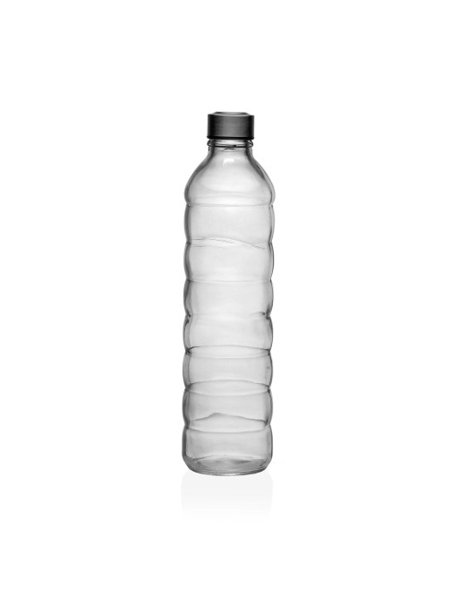 TRANSPARENT GLASS BOTTLE WITH ALUMINIUM CAP 1250 ml