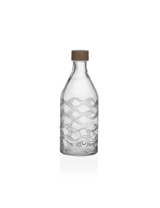 BOUTEILLE EN VERRE TRANSPARENT AVEC BOUCHON EN ALUMINIUM 1000 ml BOUTEILLE EN VERRE TRANSPARENT AVEC BOUCHON EN ALUMINIUM 1000 ml