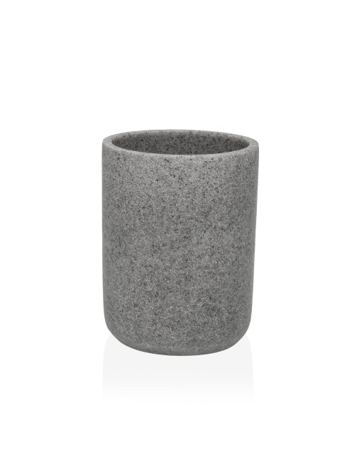 PORTACEPILLOS BAÑO DE CERAMICA GRIS MODELO POL PORTACEPILLOS BAÑO DE CERAMICA GRIS MODELO POL