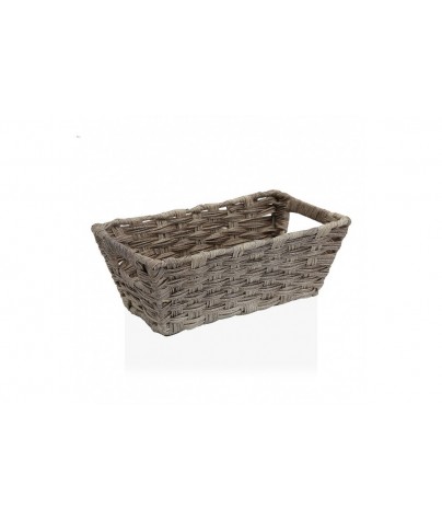 BASKET WITH HANDLES IN GREY...