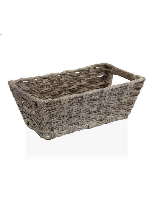 CESTA CON ASAS EN COLOR GRIS MODELO 11,5x27x29 cm