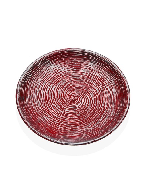 WOODEN CENTERPIECE MEASURING 30CM IN RED