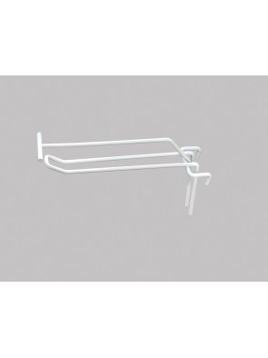 Double hook with label holder (black). Length 25 cm