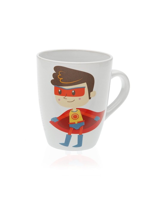 TAZA DESAYUNO MODELO SUPERPAPÁ 10x8.5 CM