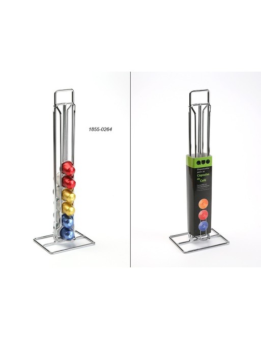 SUPPORT EN MÉTAL POUR 20 CAPSULES NESPRESSO 39x12,3 CM