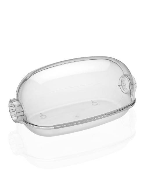 TRANSPARENT BREAD BASKET FOR FOOD 43.5x23 CM TRANSPARENT BREAD BASKET FOR FOOD 43.5x23 CM