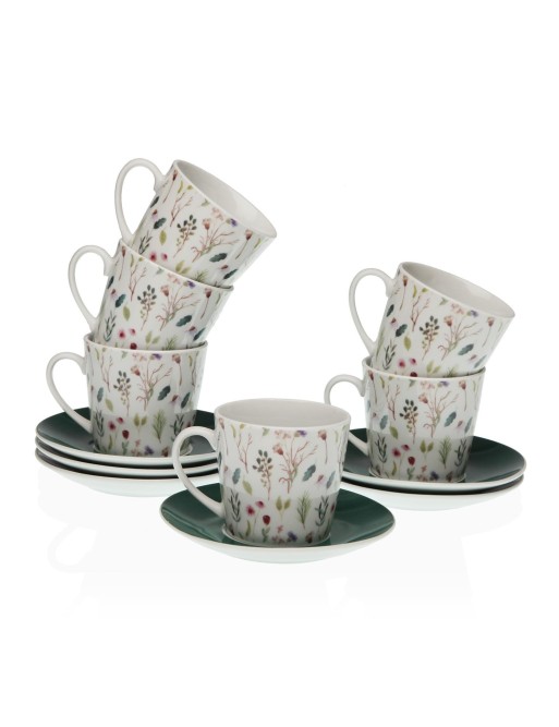 SET MIT 6 TEETASSEN MIT UNTERTASSE DES MODELLS ZENDA