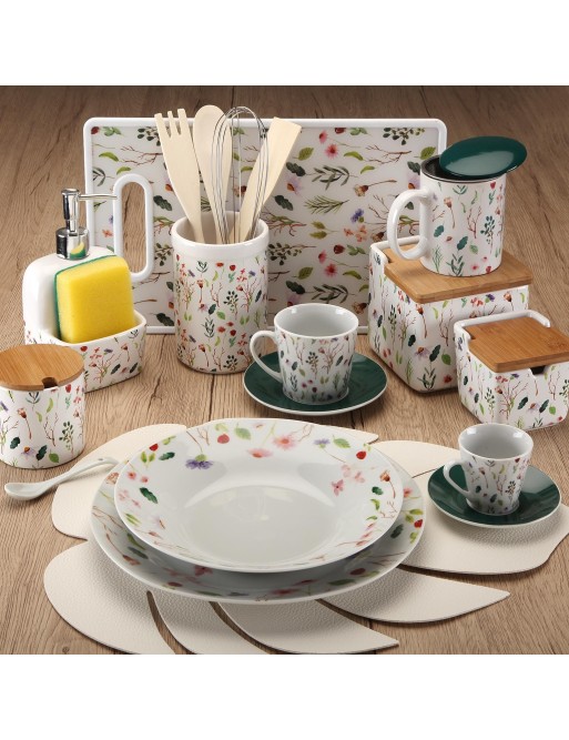 ENSEMBLE DE 6 TASSES À THÉ AVEC SOUCOUPE MODÈLE ZENDA