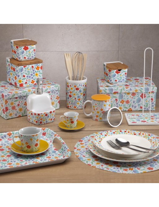 SET DE 6 TAZAS PARA TÉ CON PLATO MODELO LIRIA