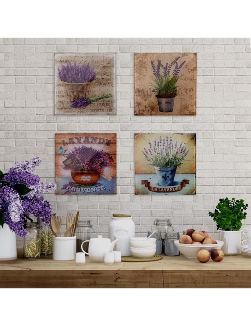 CUADRO CON CRISTAL LAVANDA 30X30CM MODELO 1 CUADRO CON CRISTAL LAVANDA 30X30CM MODELO 1