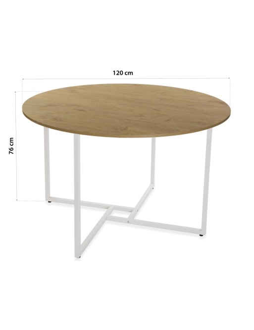 ESSTISCH 76x120x120 CM