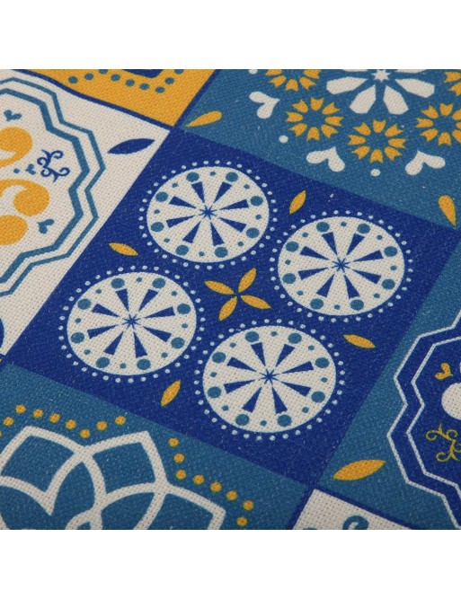 CHEMIN DE TABLE OU CHEMIN DE TABLE MODÈLE MOSAÏQUE JAUNE