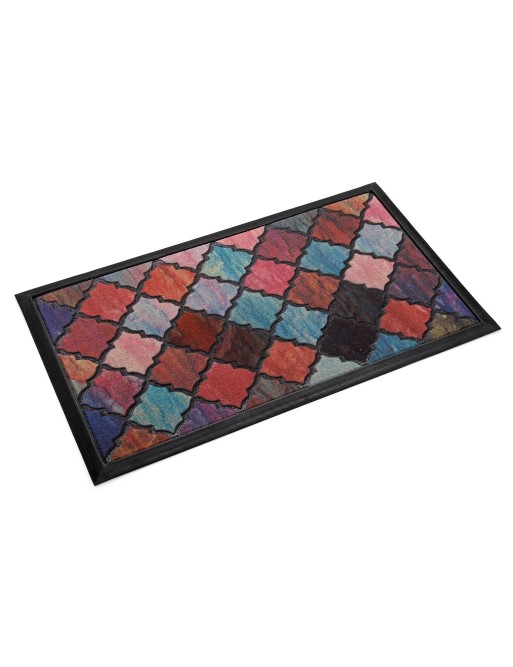 PAILLASSON OU TAPIS MODÈLE CROIX COLORÉES 40x70CM PAILLASSON OU TAPIS MODÈLE CROIX COLORÉES 40x70CM