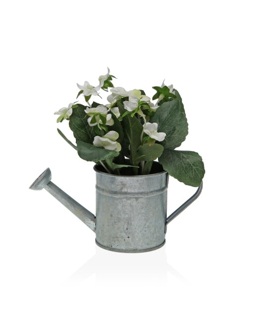 PLANTE ARTIFICIELLE DE BÉGONIA AVEC POT D’ARROSAGE EN MÉTAL