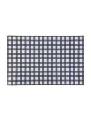 NAPPE OU NAPPET DE TABLE MODÈLE VICHY GRIS FONCÉ